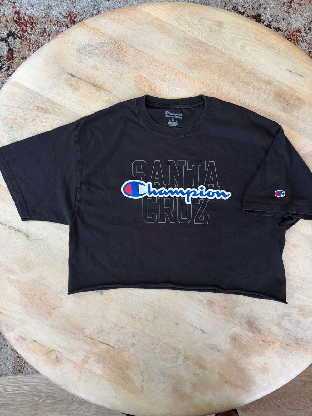 Champion Santa Cruz Crop T-Shirt Black